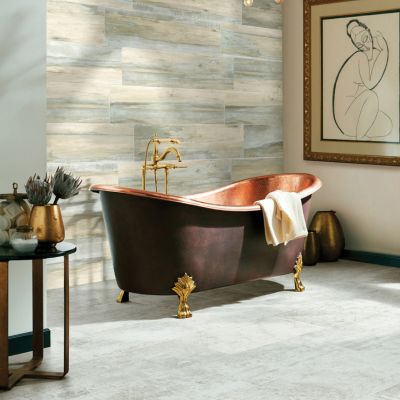 luxury vinyl tile flooring in an elegant bathroom design in Sioux Falls, SD