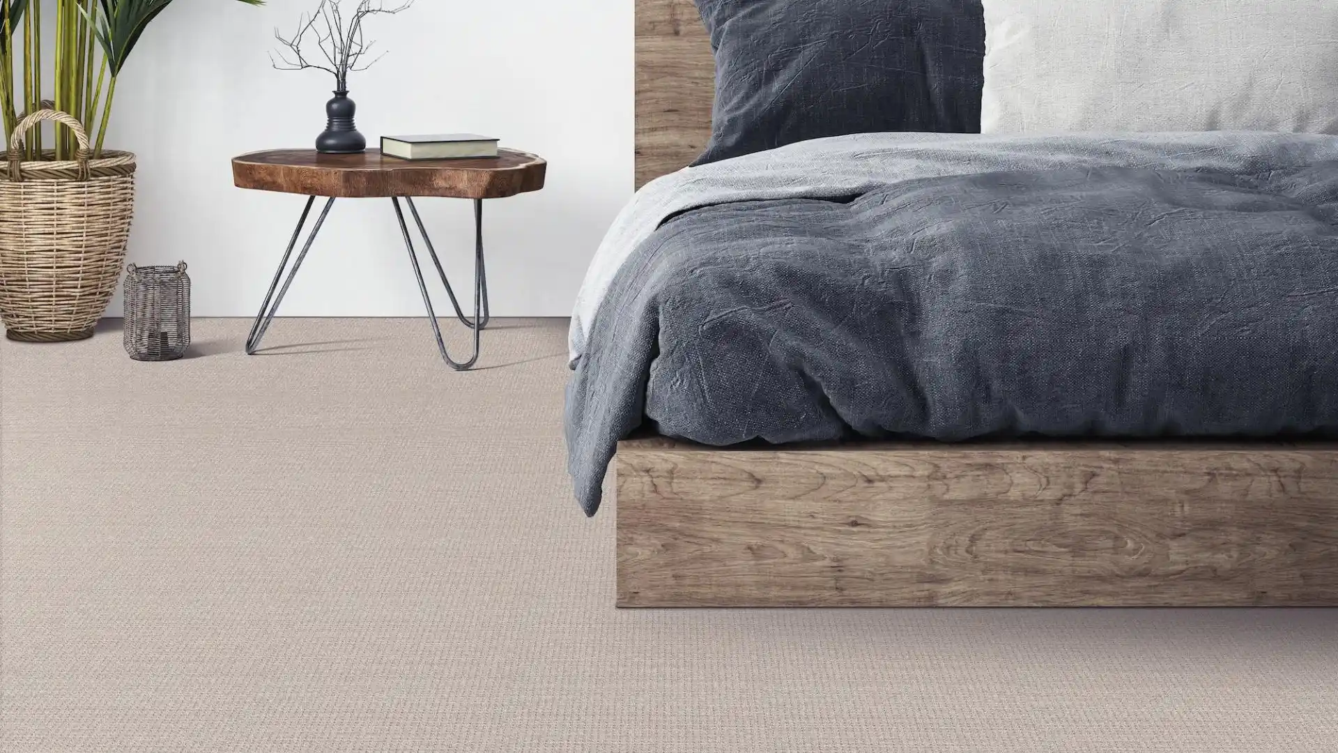 beige carpet in bedroom